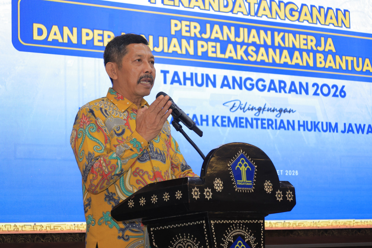 Kakanwil Kanwil Kemenkum Jatim, Haris Sukamto. (Foto: Humas Kanwil Kemenkum Jatim/ jatimnow.com)