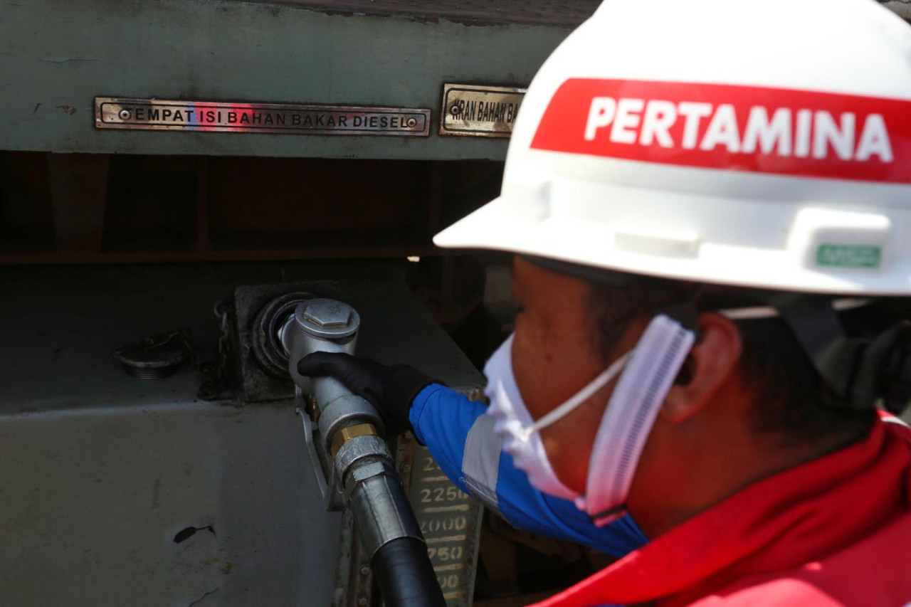 Pertamina menjalankan skenario mitigasi dan diversifikasi pasokan global untuk menjamin stok BBM serta LPG tetap aman di tengah konflik Timur Tengah. (Foto: Ali Masduki/jatimnow.com)