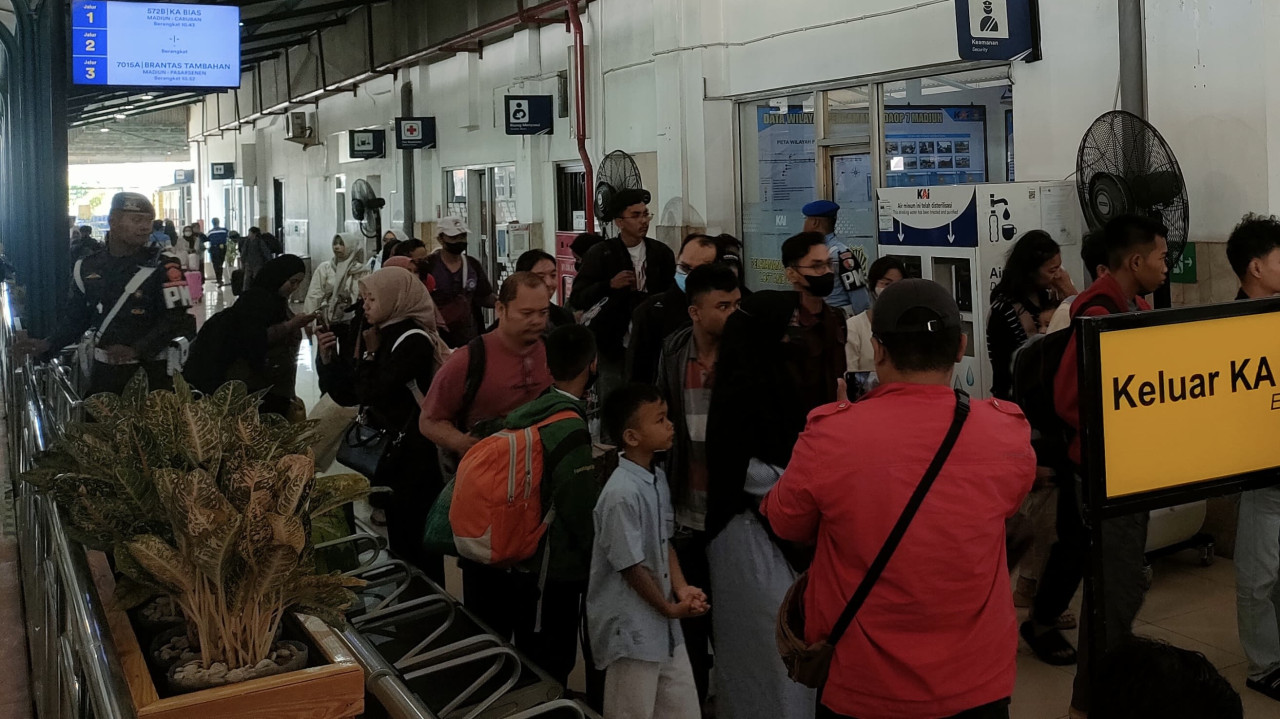 107 Ribu Pemudik Tiba di Stasiun Wilayah Daop 7 Madiun, Kediri Nomor 3 Terbanyak