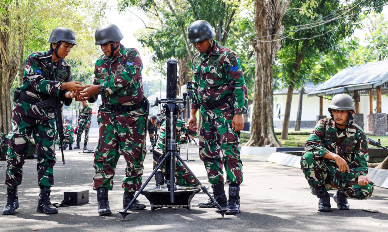 Batalyon Infanteri 3 Marinir Perkuat Taktik GMUK dan Artileri Mortir