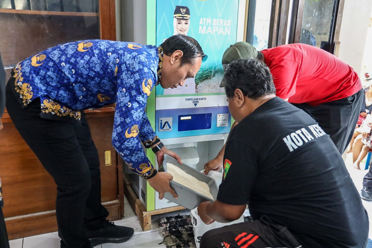 46 Mesin ATM Beras Siap Layani Warga Kediri, Pemkot Pastikan Distribusi Lancar