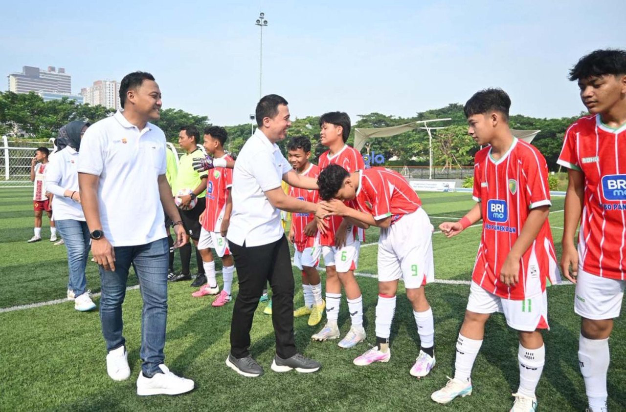 BRI Youth Champions League 2026 di Surabaya jadi panggung talenta muda, dorong ekosistem sepak bola usia dini hingga peluang ke level global. (Foto: Ali Masduki/jatimnow.com)