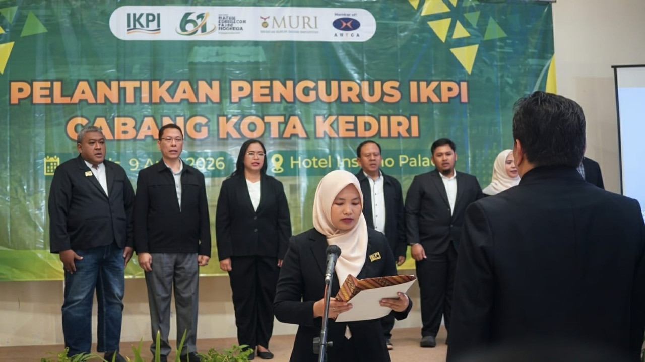 Pelantikan Ikatan Konsultan Pajak Indonesia Kediri. (Foto: IKPI for jatimnow.com)