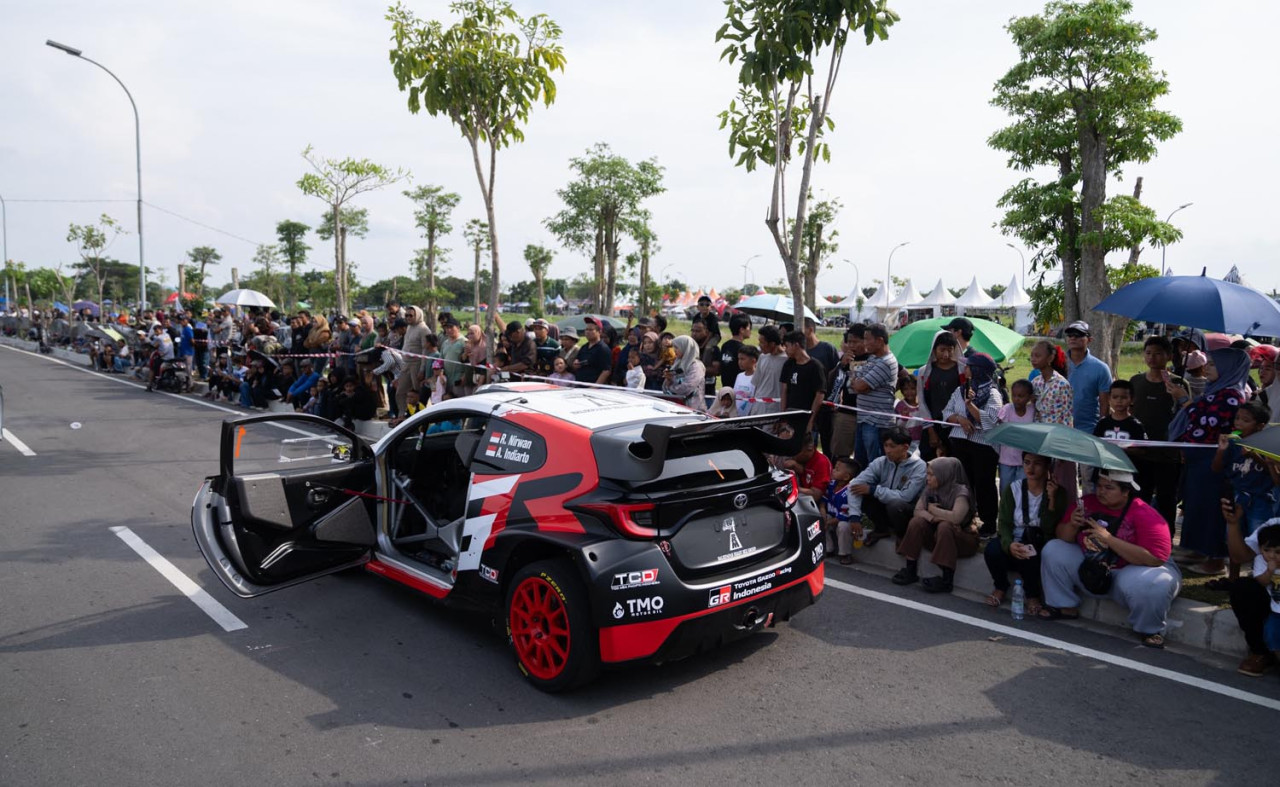 Kejurnas Sprint Rally 2026 Seri ke-1 diadakan di Sirkuit Komplek Sport Centre Sumut, Deliserdang, Sumatera Utara. (Foto: Toyota for jatimnow.com)