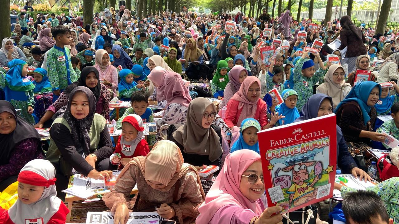 IGRA dan Faber-Castell Ajak Pelajar Kediri Lomba Mewarnai dengan Sentuhan Teknologi