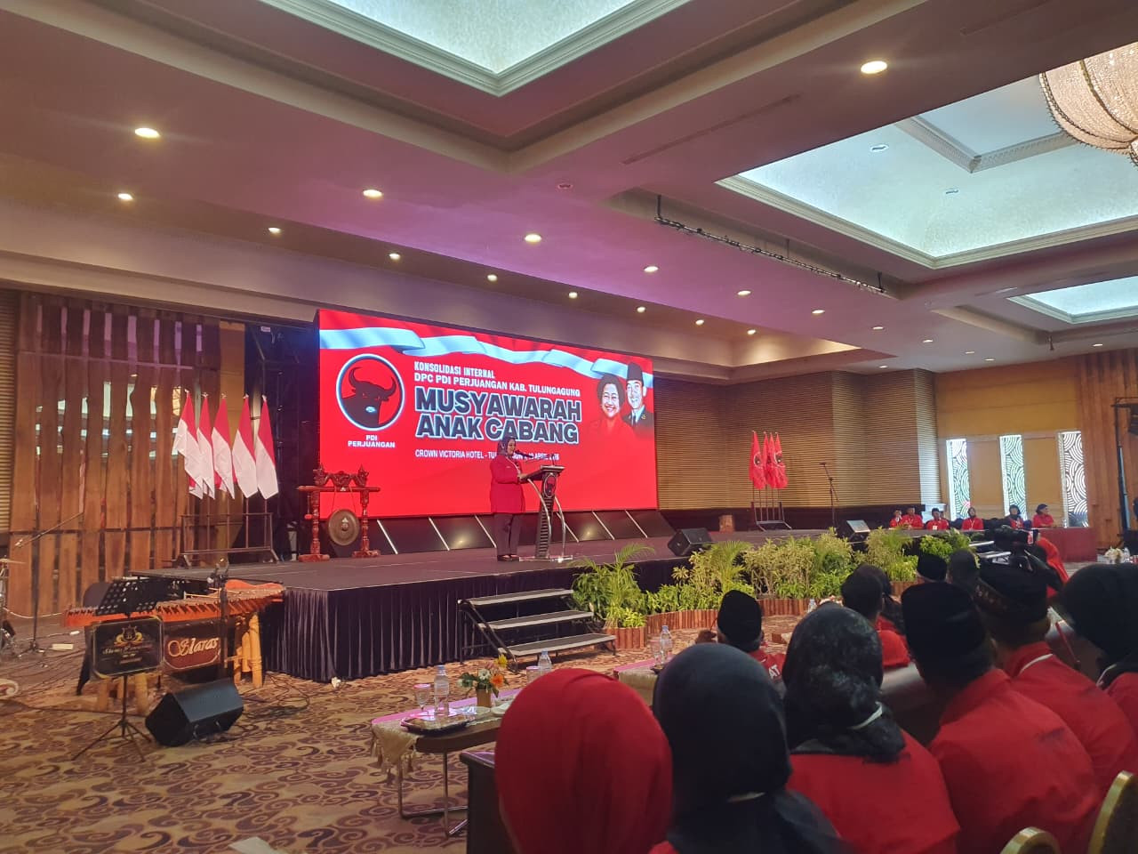 DPC PDI Perjuangan Tulungagung menggelar Musancab. (Foto: Bramanta/jatimnow.com)