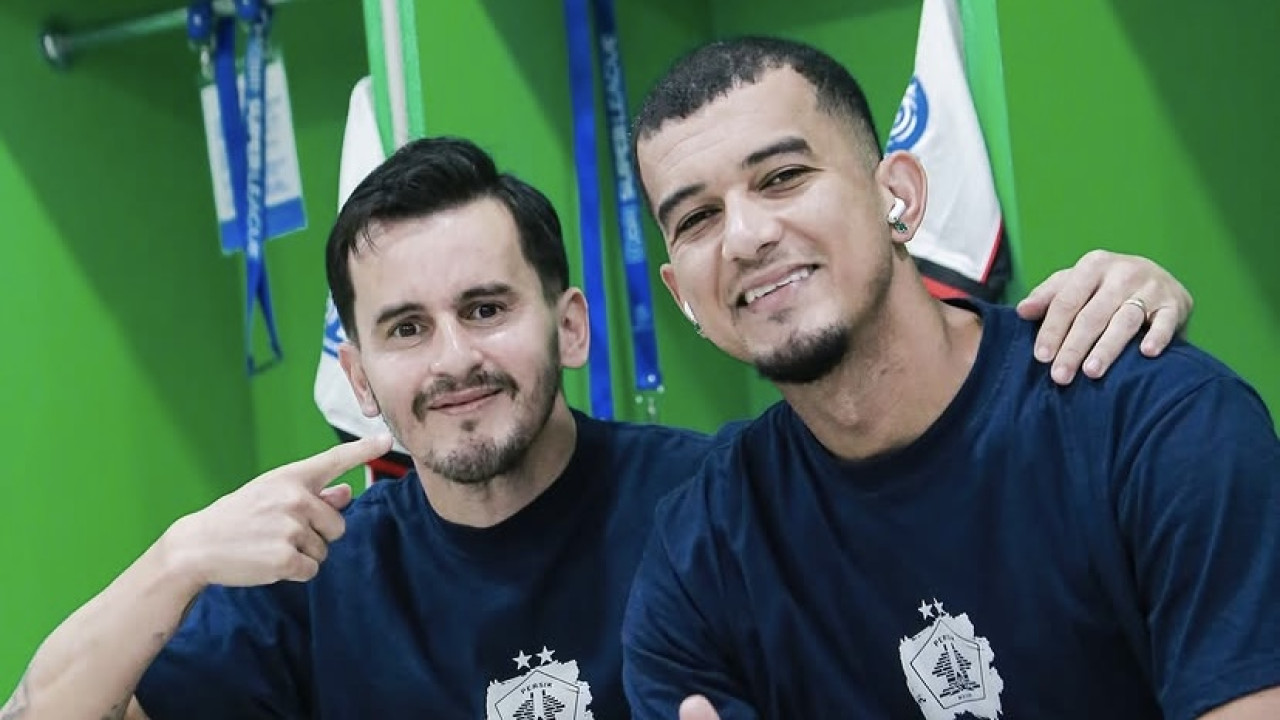 Adrian Luna dan Rodrigo jelang laga Persik Kediri melawan PSM Makassar. (Foto: Persik Kediri/jatimnow.com)