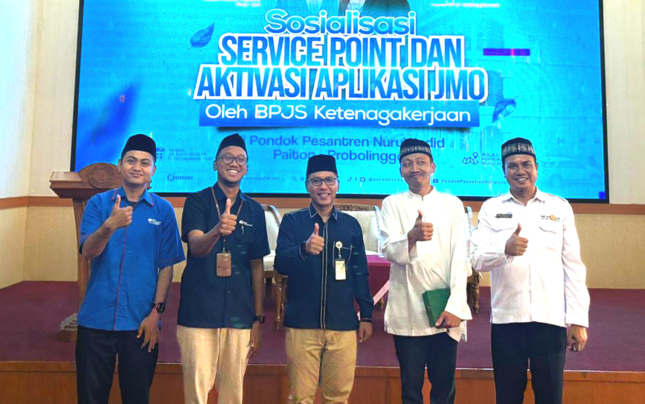 Pegawai Ponpes Nurul Jadid Probolinggo Kini Terlindungi BPJS Ketenagakerjaan