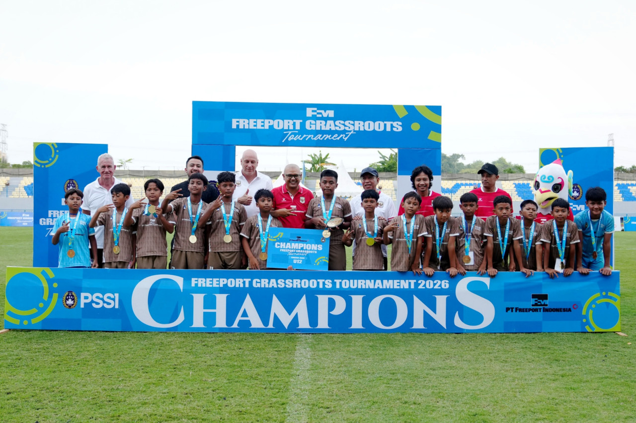 Serunya Freeport Grassroots Tournament 2026, Diikuti 300 Pesepakbola Cilik di Gresik