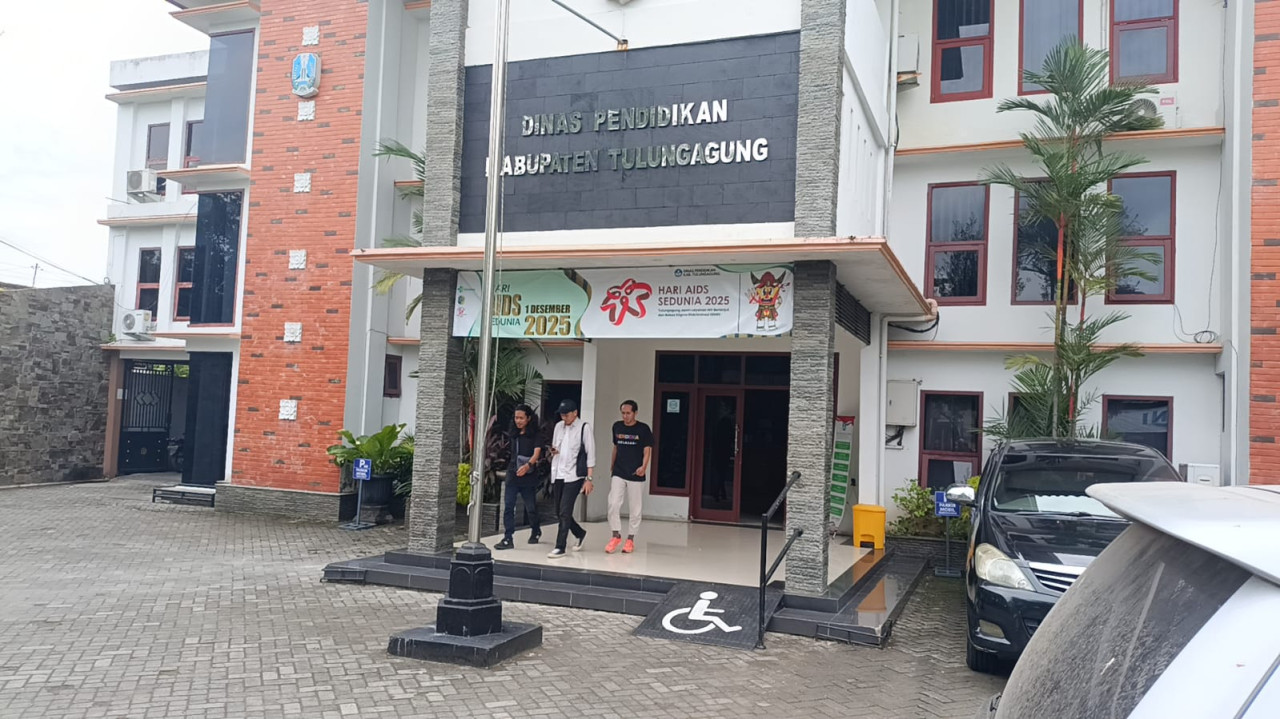 Kantor Dinas Pendidikan Tulungagung. (Foto: Bramanta/jatimnow.com)