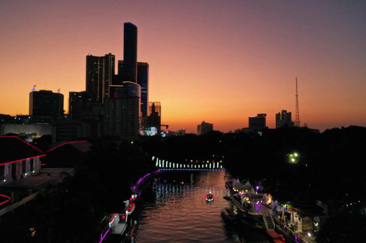 Pemandangan Surabaya saat senja. (Foto: Pemkot Surabaya/jatimnow.com)