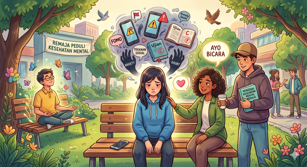 Kesehatan mental (ilustrasi). (Foto: Gemini AI)