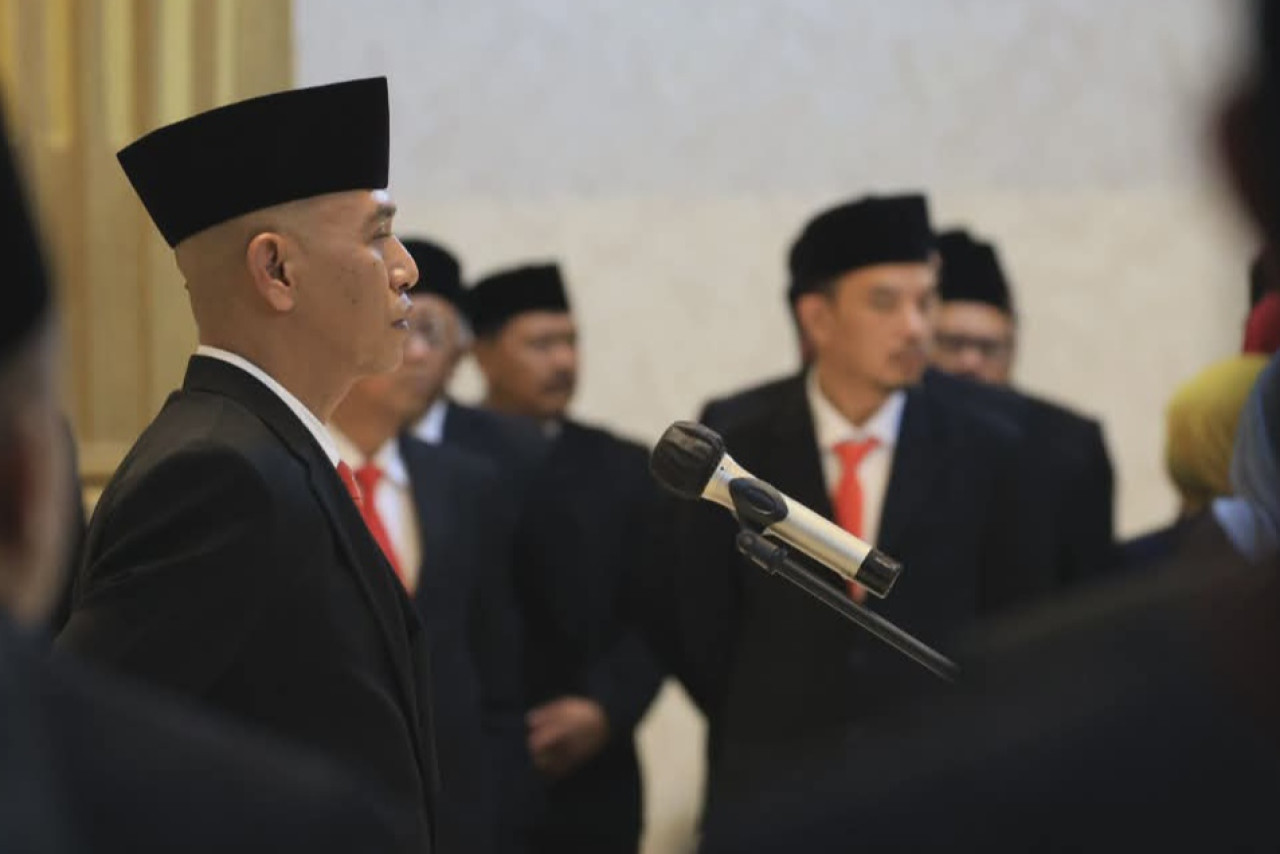 Pelantikan Pj Sekda Jember. (Foto: Diskominfo Jember for jatimnow.com)