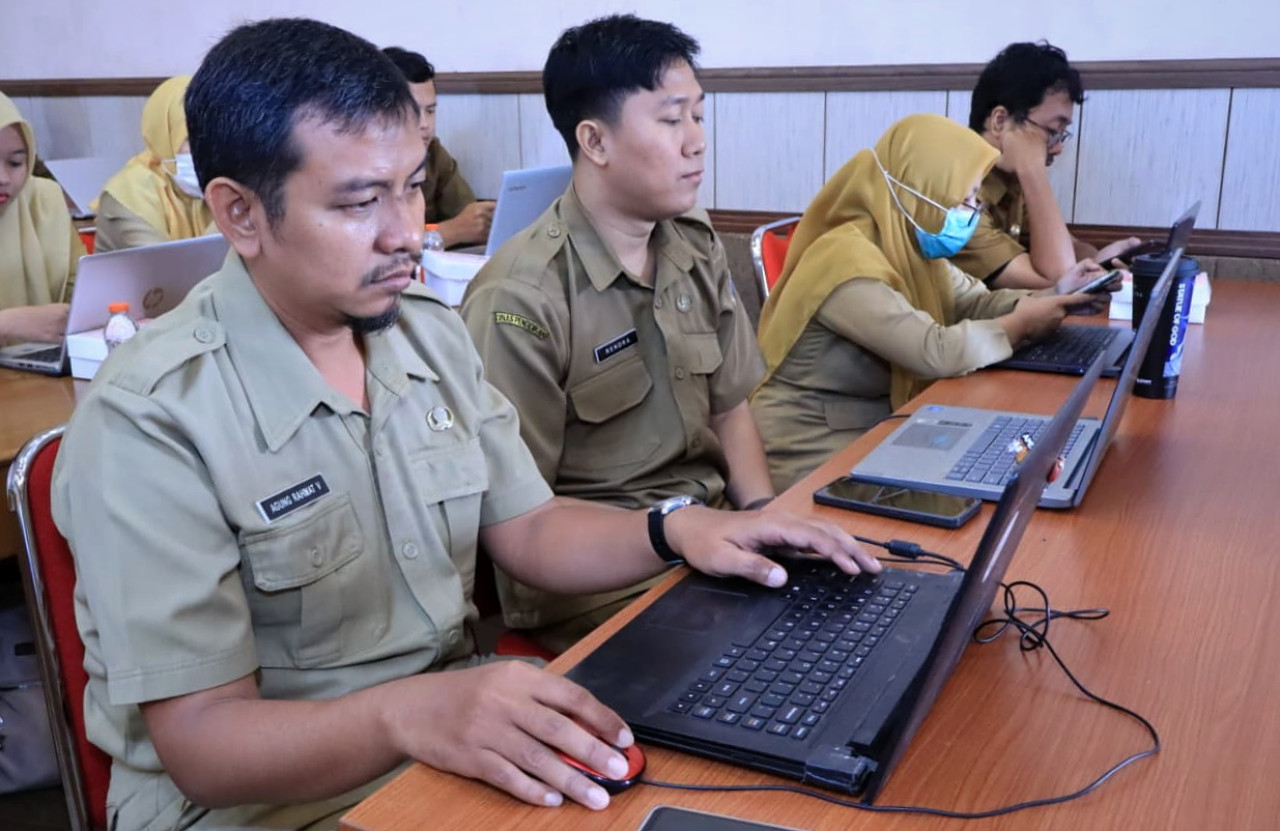 Pelatihan Government Transformation Academy (GTA) Tahun 2026 kolaborasi Pemkab Gresik dengan Balai Pelatihan SDM Kementerian Komunikasi dan Digital Republik Indonesia. (Foto: Diskominfo Gresik/jatimnow.com)