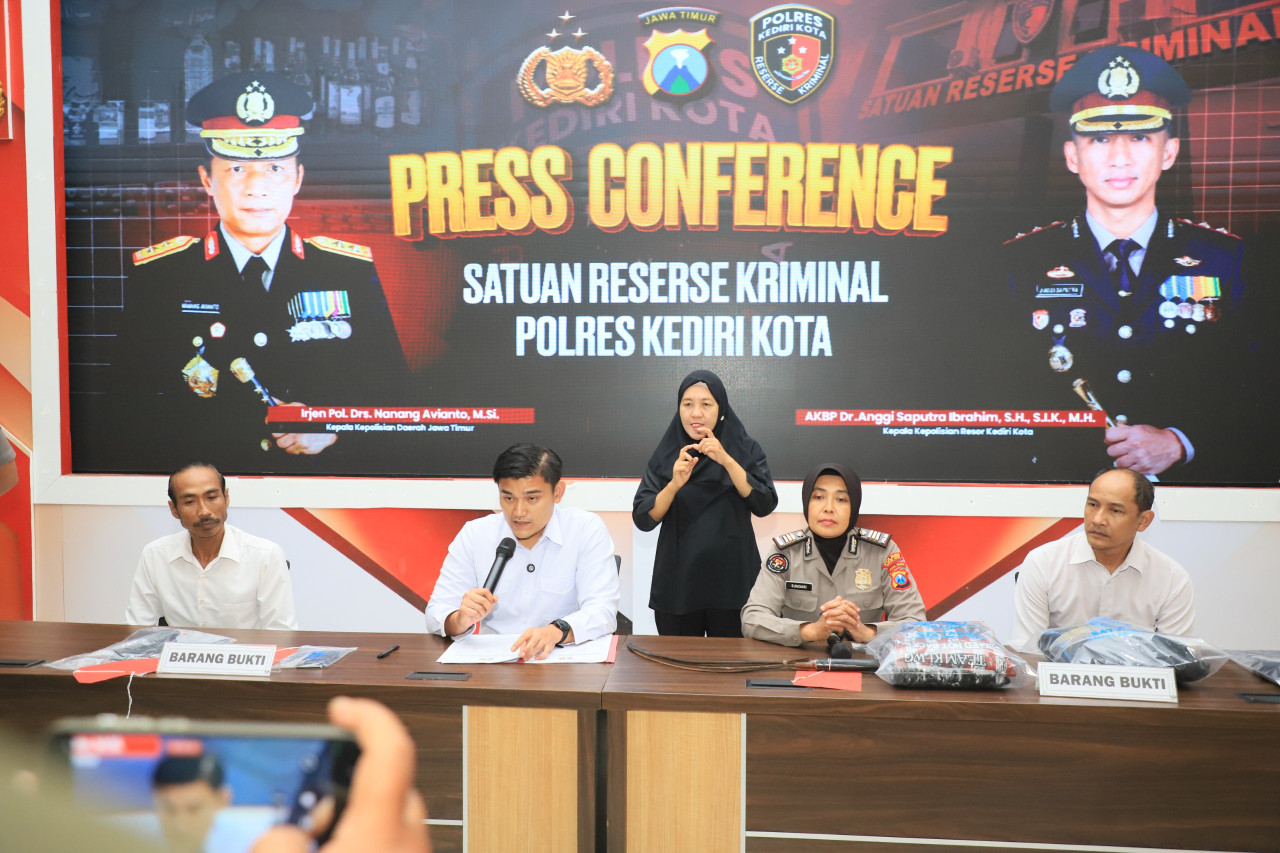 Polres Kediri Kota Tangkap 2 Pelaku Pengeroyokan di Ngronggo