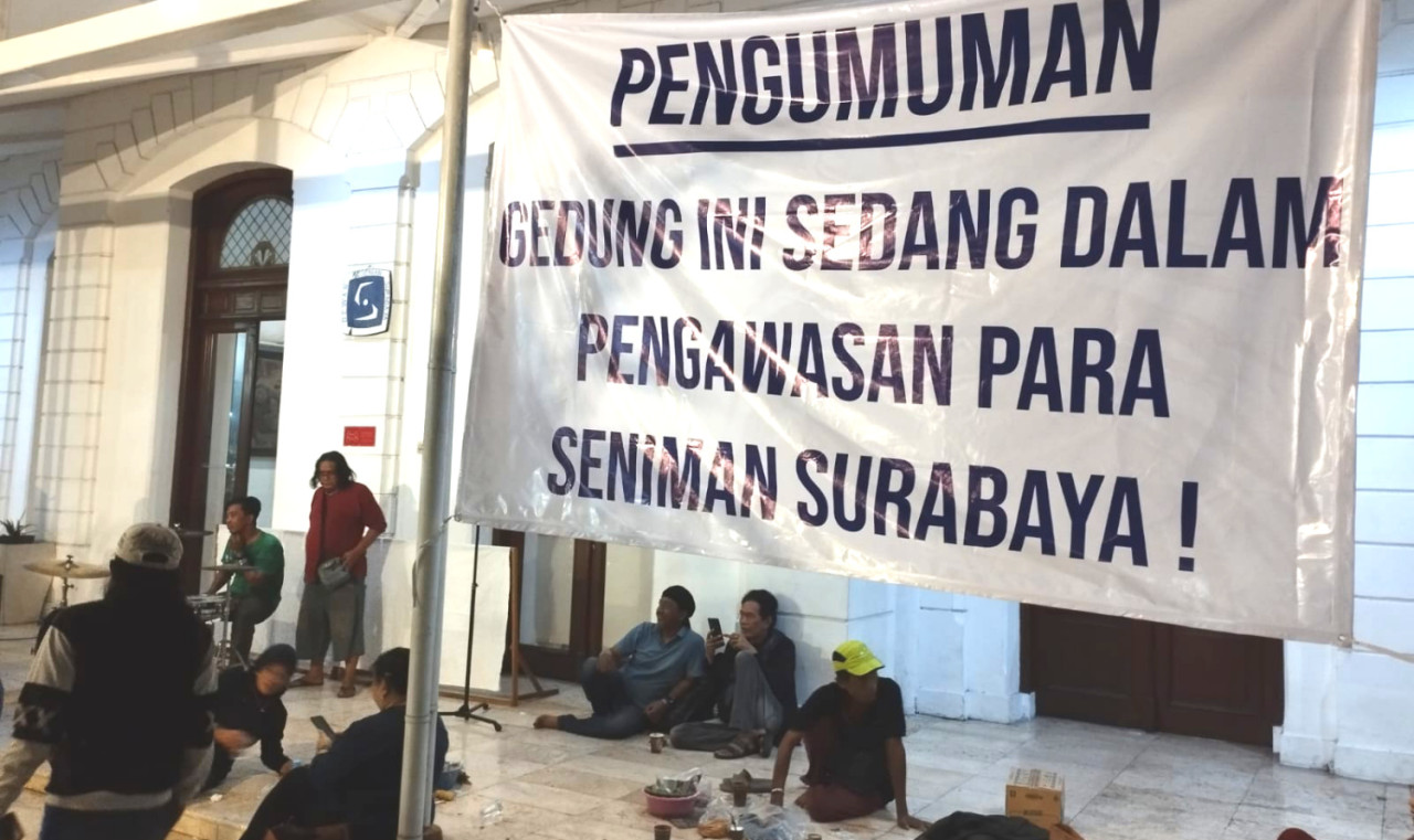 Seniman Surabaya Duduki Balai Pemuda, Tolak Pengosongan Kantor DKS