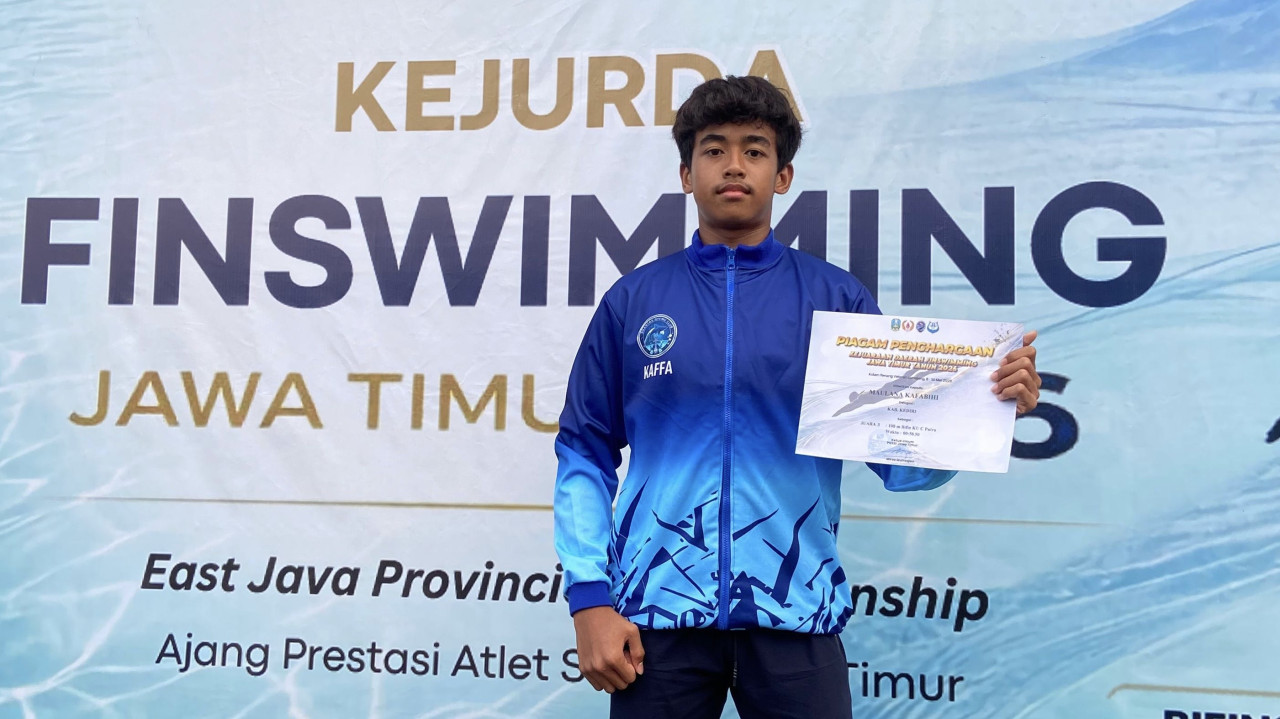 POSSI Kediri Borong 14 Medali di Kejurda Finswiming Jawa Timur 2026