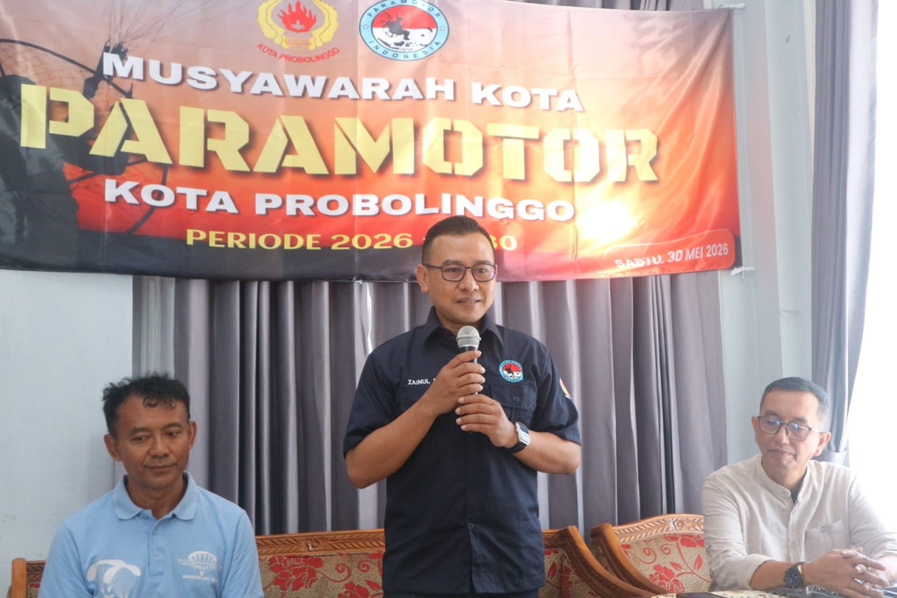 Musyawarah kota Paramotor Kota Probolinggo Zainul fatoni terpilih secara aklamasi. (Foto: Ide Farid/jatimnow.com)