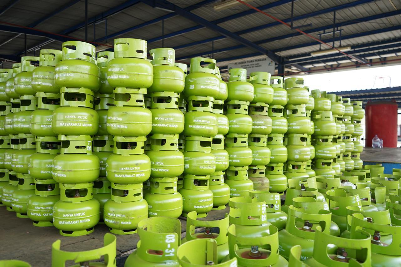 Pasokan LPG 3 Kg. (Ilustrasi)