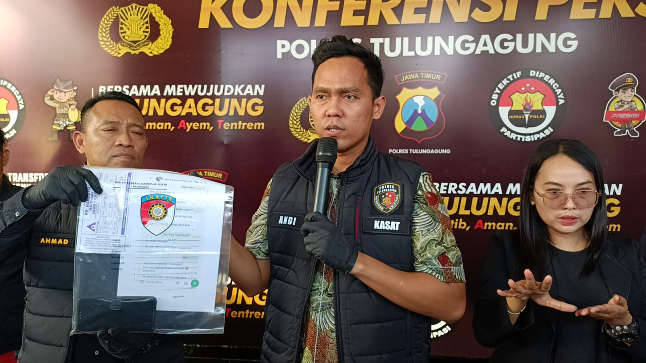 Culik Balita, Perempuan Asal Lampung Ditangkap Satreskrim Polres Tulungagung