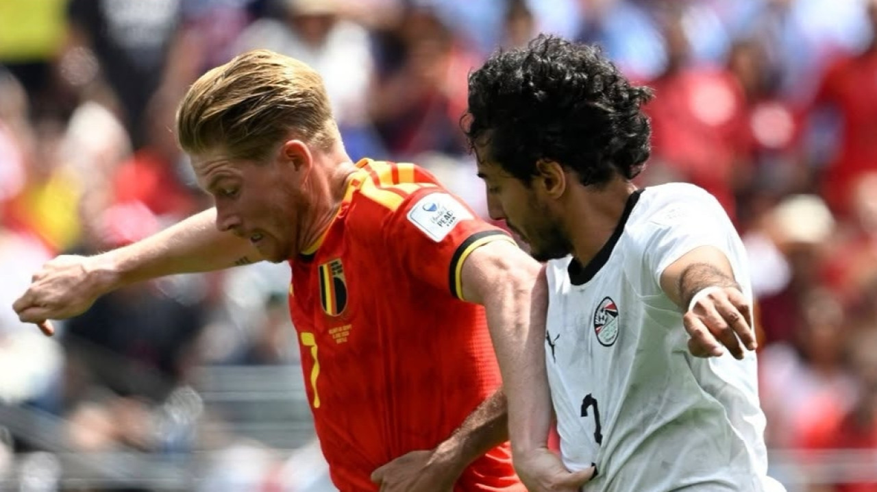 Duel Sengit Belgia vs Mesir Berakhir Sama Kuat