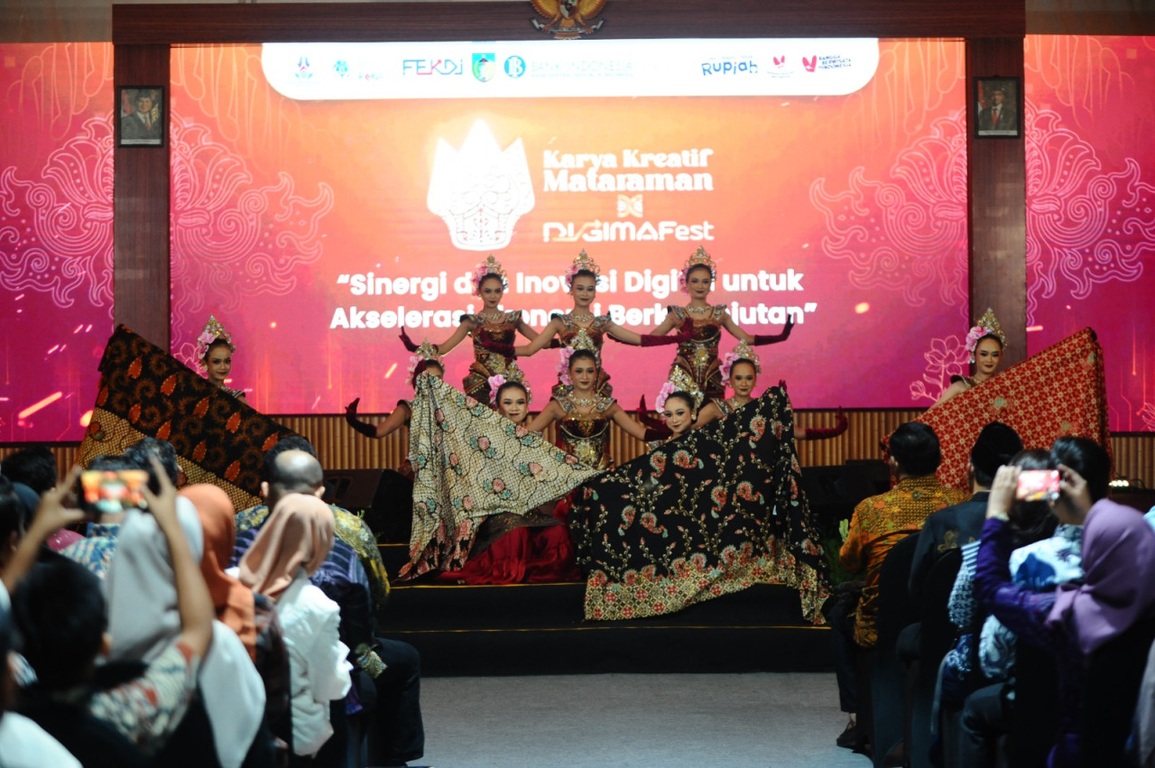 Pembukaan karya kreatif mataraman x DIGIMA fest di Kediri. (Foto: BI Kediri for jatimnow.com)