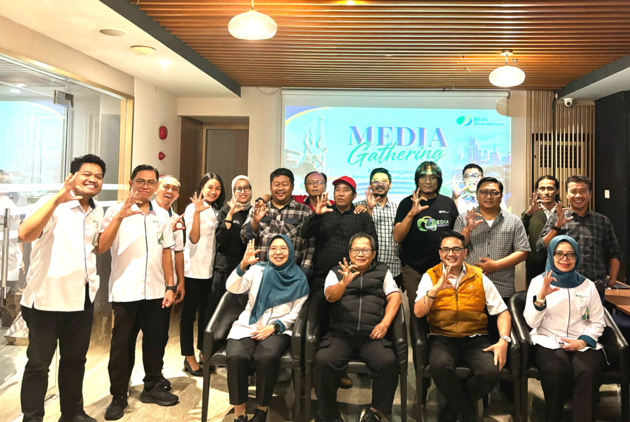 Media Gathering bertema "Bersama Media, Menguatkan Perlindungan, Mewujudkan Pekerja Indonesia yang Sejahtera", Senin (29/6/2026). (Foto: BPJSTK for jatimnow.com)