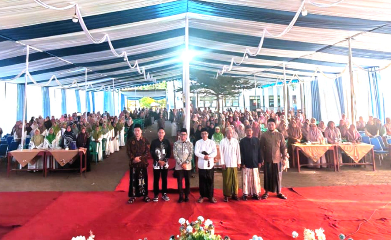 Halmi Akbar Koperasi Jasa Lembaga Keuangan Mikro Syariah (LKMS) Bank Wakaf Mikro (BWM) Al-Falah 2026 di Pondok Pesantren Al-Falah, Jember. (Foto: BSI Maslahat for jatimnow.com)