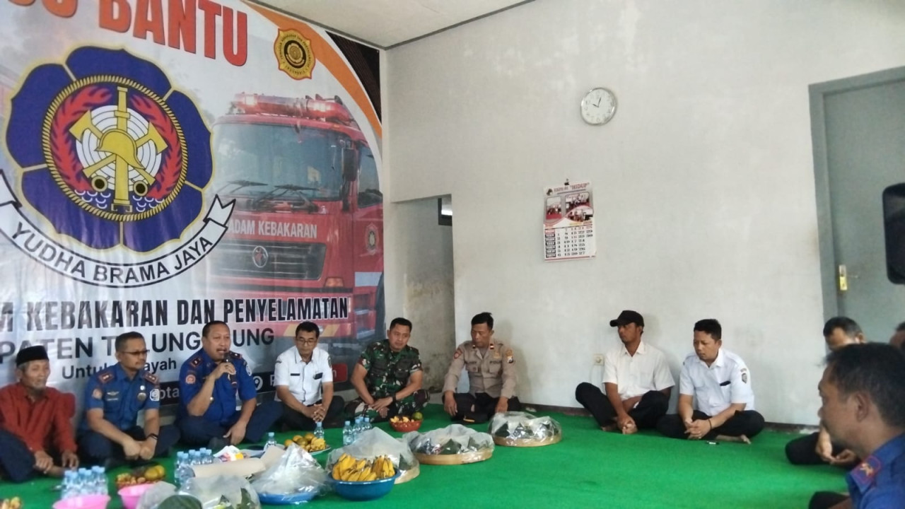 Pembukaan pos bantu Damkar Tulungagung di wilayah Ngunut. (Foto: Damkar for jatimnow.com)