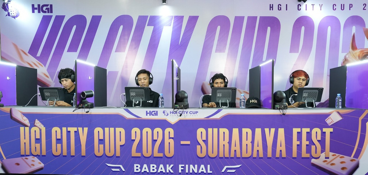 Grand Final HGI City Cup 2026 di Surabaya mempertemukan 32 pemain domino terbaik Indonesia. (Foto: HGI for jatimnow.com)