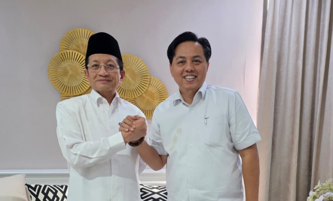 Gus lilur bersama Prof. Dr. KH Nazaruddin Umar. (Foto: NBI for jatimnow.com)