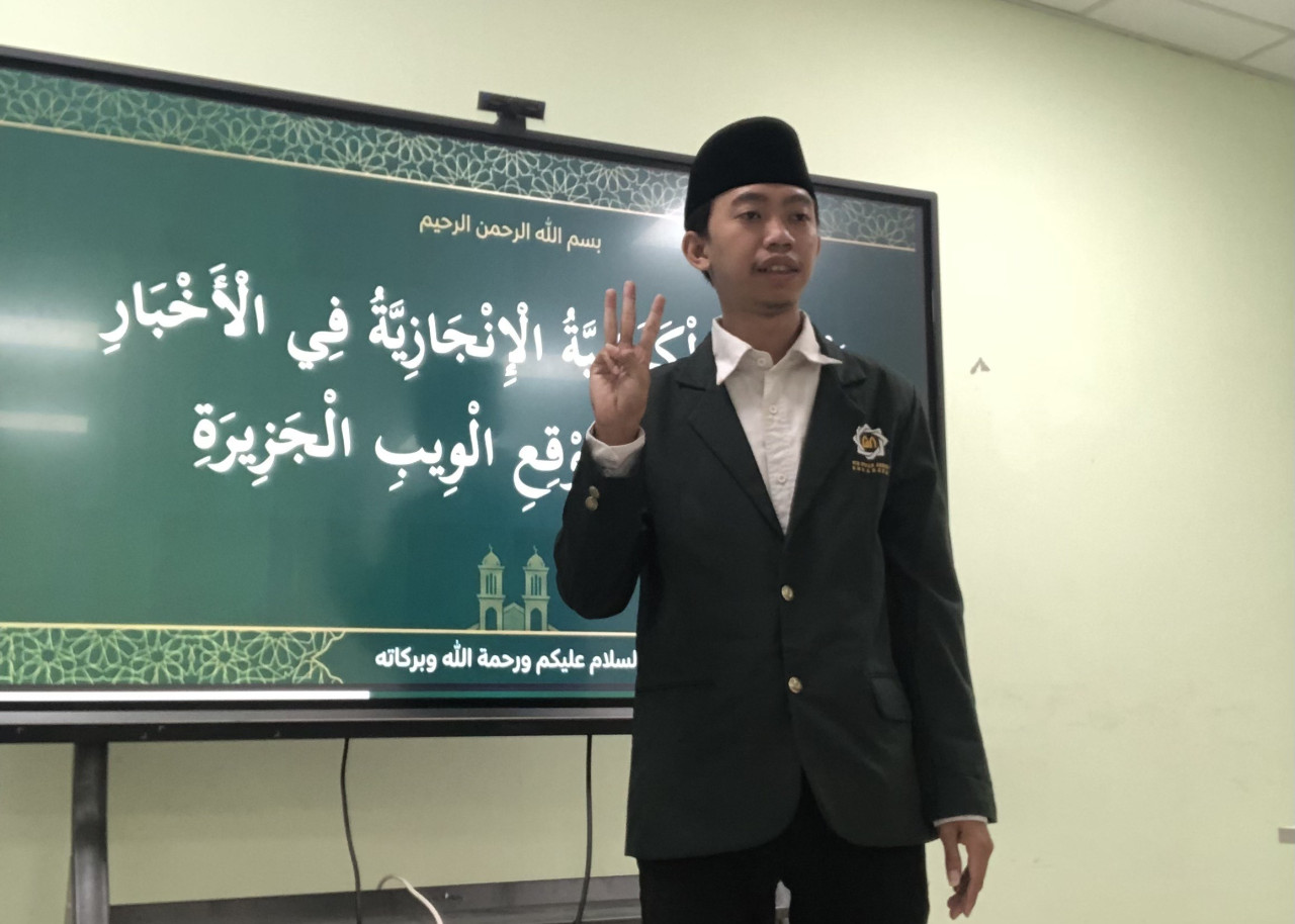 Mahasiswa Program Studi Sastra, A. Fatkur Rizki. (Foto: Niam Kurniawan/ jatimnow.com)