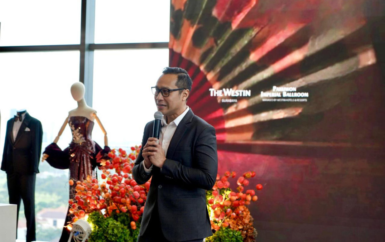 The Westin Surabaya menggelar pameran The Art of Celebration pada 12–14 Juni 2026, menawarkan diskon paket sangjit 35 persen dan konsultasi vendor. (Foto: Ali Masduki/jatimnow.com)