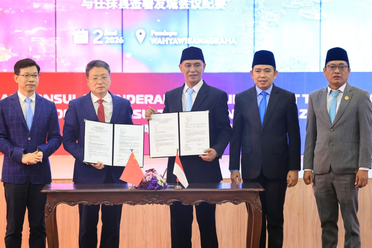 Delegasi Kota Jinhua Tiongkok saat di Jember. (Foto: Diskominfo Jember/jatimnow.com)