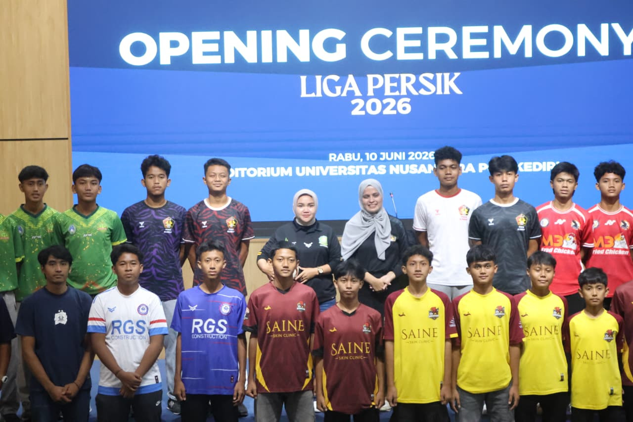 Seremonial Liga Persik 2026 di Auditorium Cakrawala Mandala Nusantara, Universitas Nusantara PGRI Kediri. (Foto: Persik Kediri/jatimnow.com)