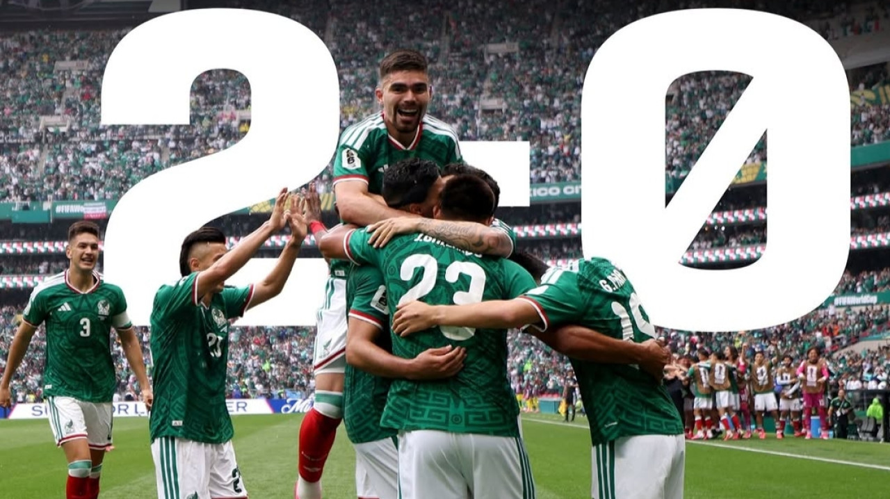 Meksiko kalahkan Afrika Selatan dengan skor 2-0. (Foto:Instagram MexicoCity)