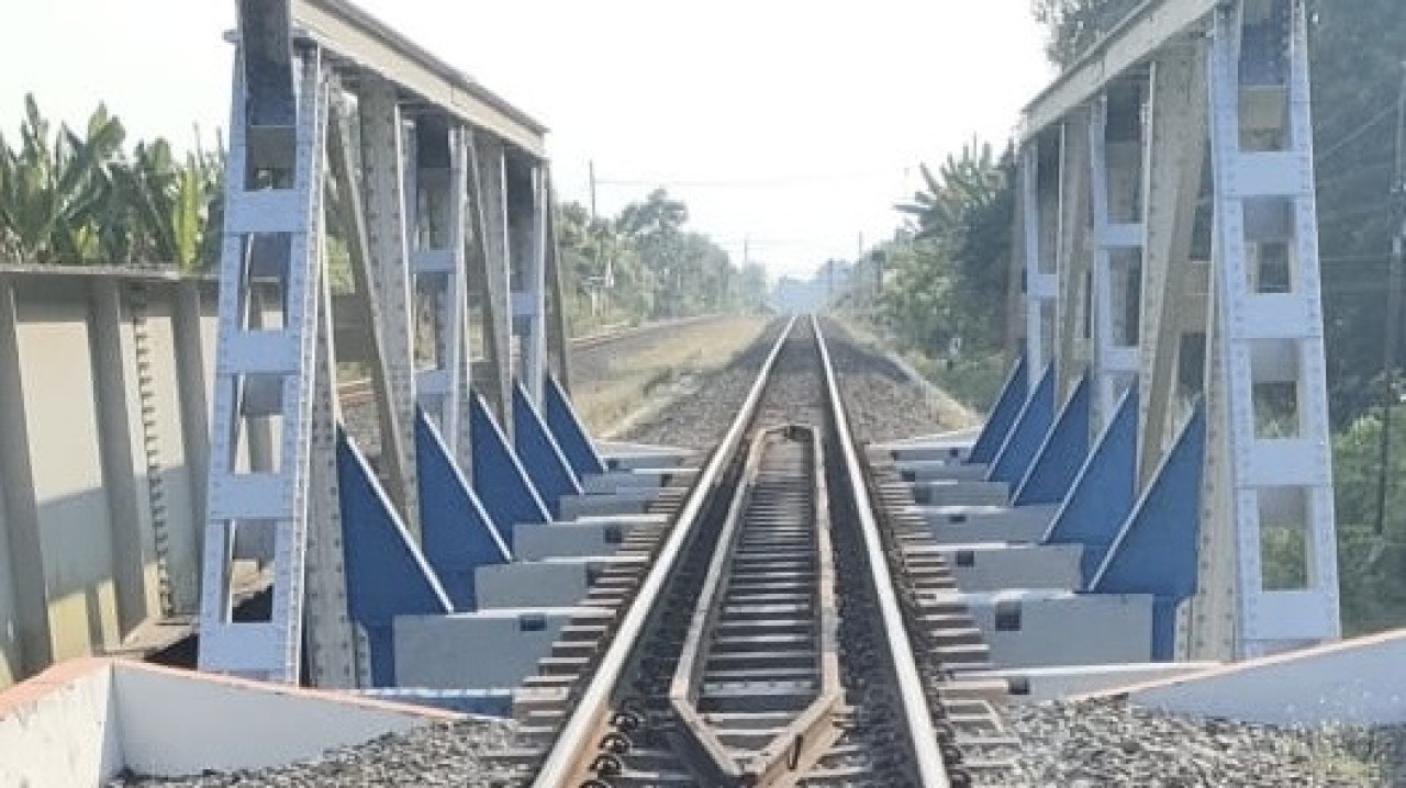 Jalur kereta api di wilayah Daop 7 Madiun. (Foto: Daop 7 Madiun/jatimnow.com)