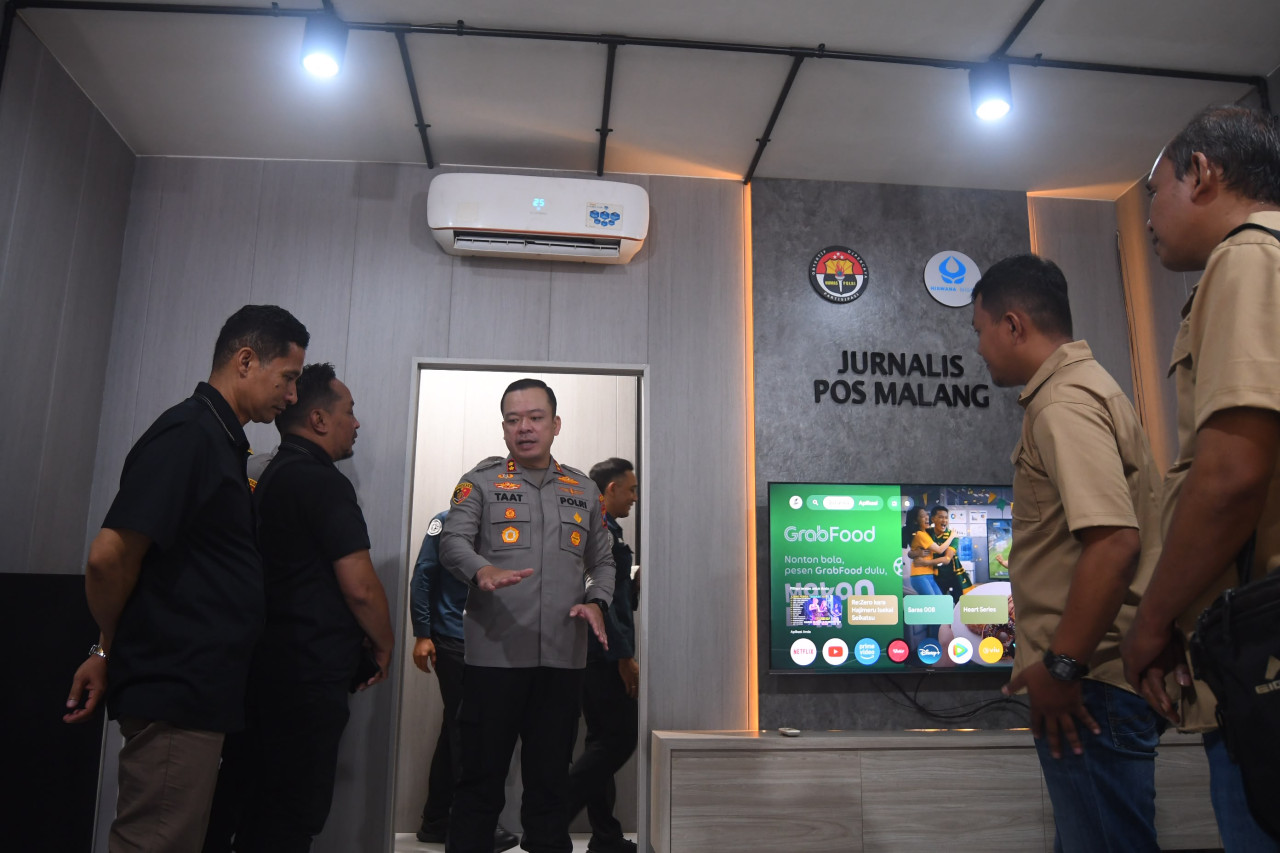 Peresmian ruangan media center Jurnalis Pos Malang (Foto: Aris/jatimnow.com)