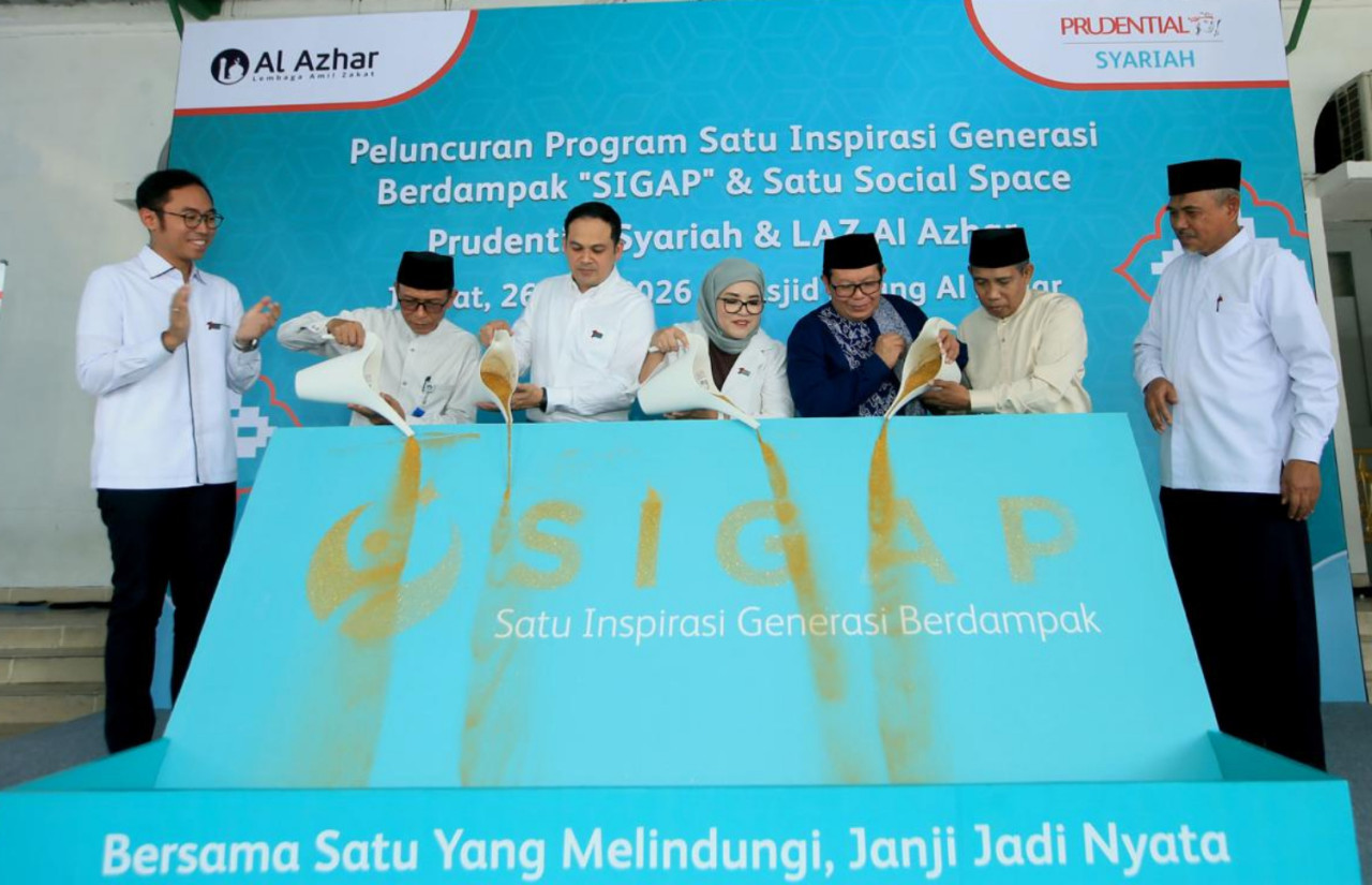 Peresmian Program SIGAP di Masjid Agung Al-Azhar, Jakarta Selatan (26/6).  (Foto: Prudential Syariah for jatimnow.com)