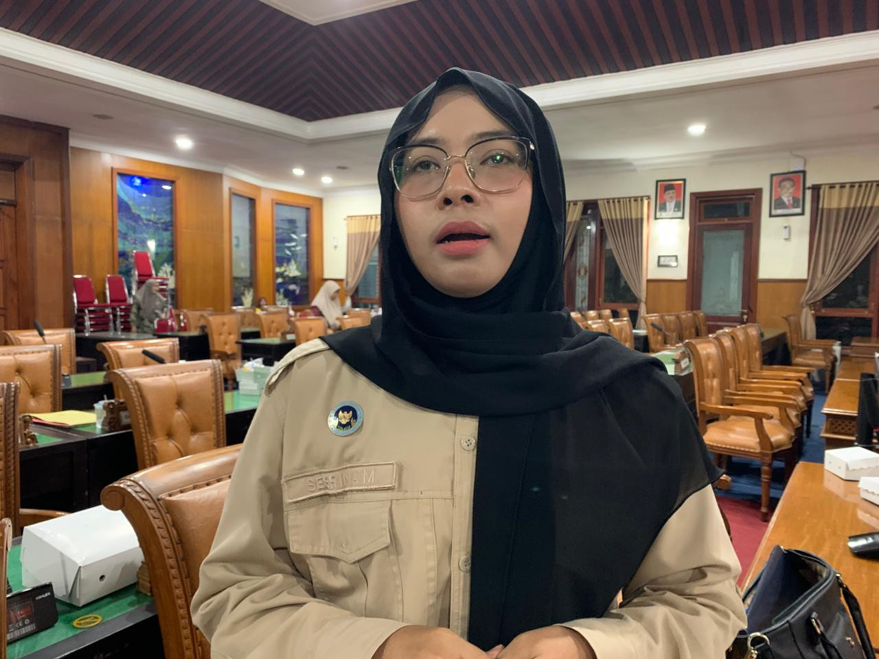 Koordinator Wilayah Badan Gizi Nasional (Korwil BGN) Tulungagung, Sebrina Mahardika. (Foto: Bramanta/jatimnow.com)