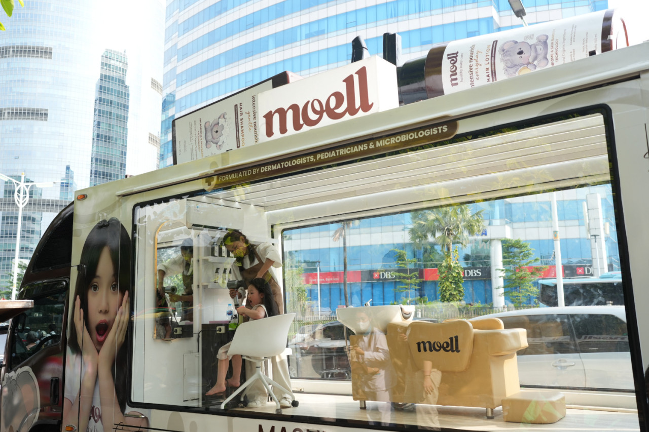 Salon Keliling Moell Hadir di Jakarta, Anak Bisa Keramas Sambil Jalan-Jalan