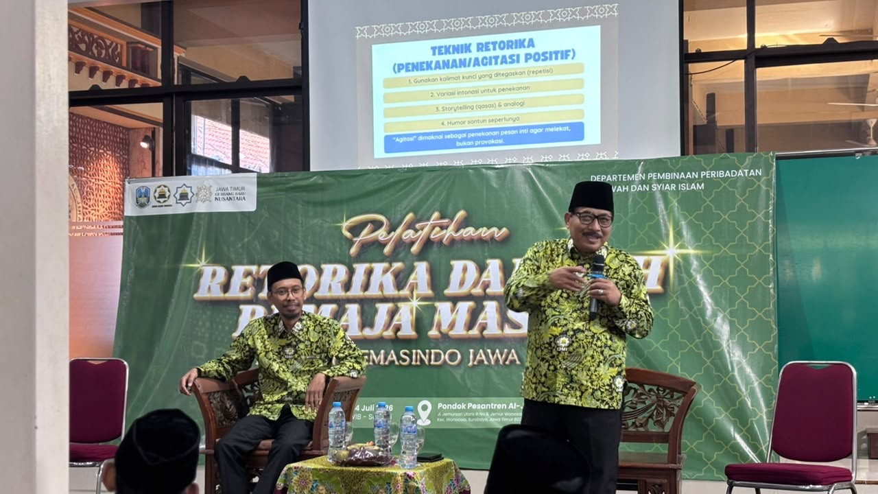 Pelatihan retorika dakwah. (Foto: Yayasan Demasindo Jatim for jatimnow.com)