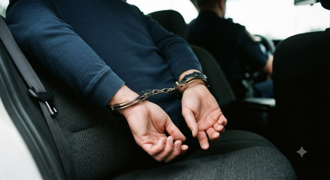 Debt collector di Surabaya ditangkap Polrestabes setelah diduga membacok juru parkir. (Foto: Ilustrasi Gemini AI/jatimnow.com)