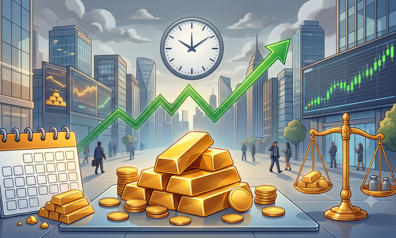 Harga emas naik (ilustrasi). (Foto: Gemini AI)