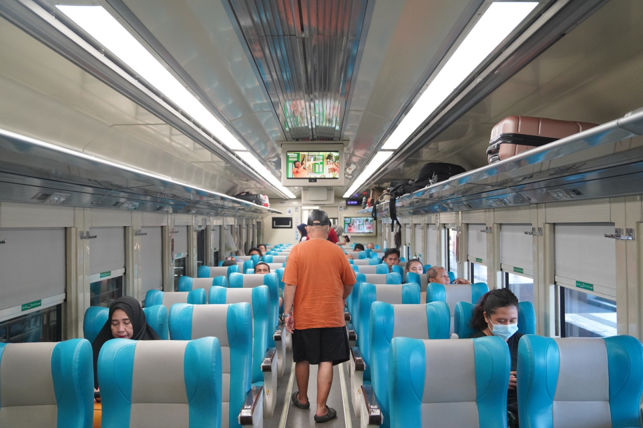 Suasana penumpang kereta api di Stasiun Kediri. (Foto: Daop 7 Madiun/jatimnow.com)