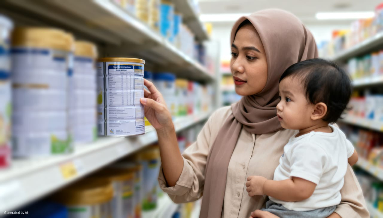Dokter anak mengimbau orang tua membaca komposisi dan nilai gizi sebelum memilih produk nutrisi anak. (Foto/jatimnow.com)