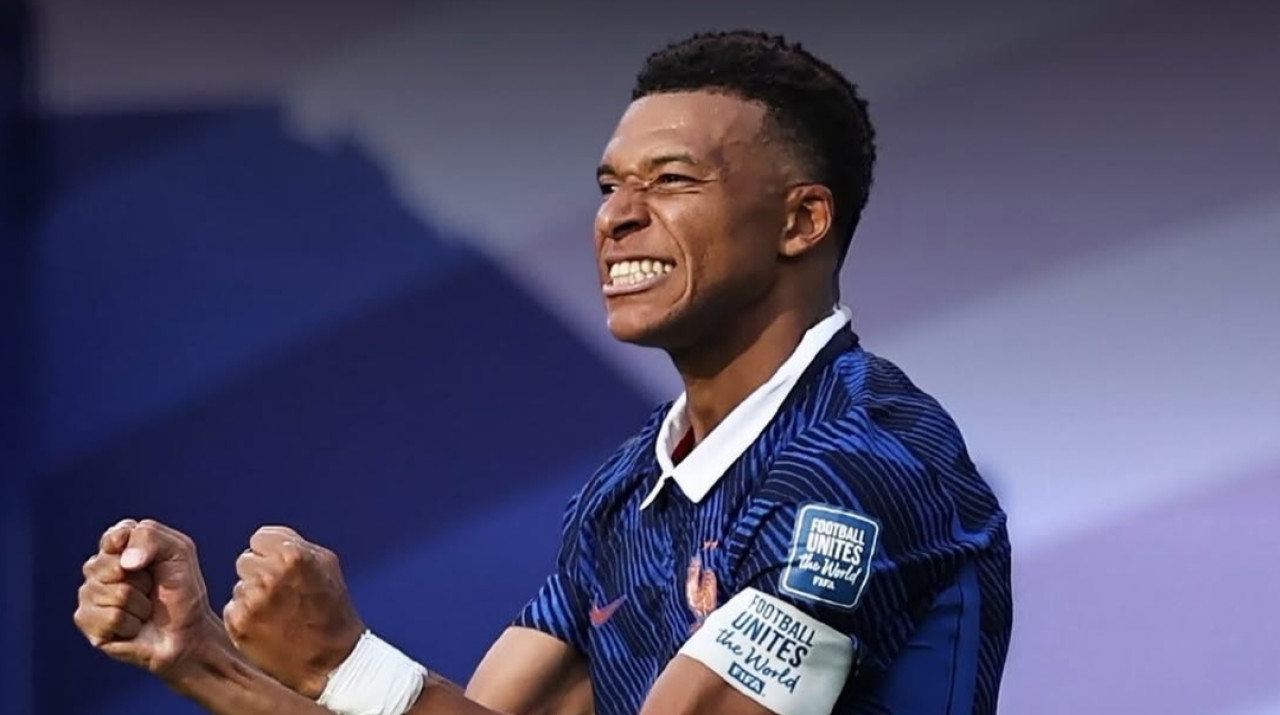 Pemain Prancis, Kylian Mbappe usai cetak gol ke gawang Swedia. (Foto: instagram fifaworldcup)