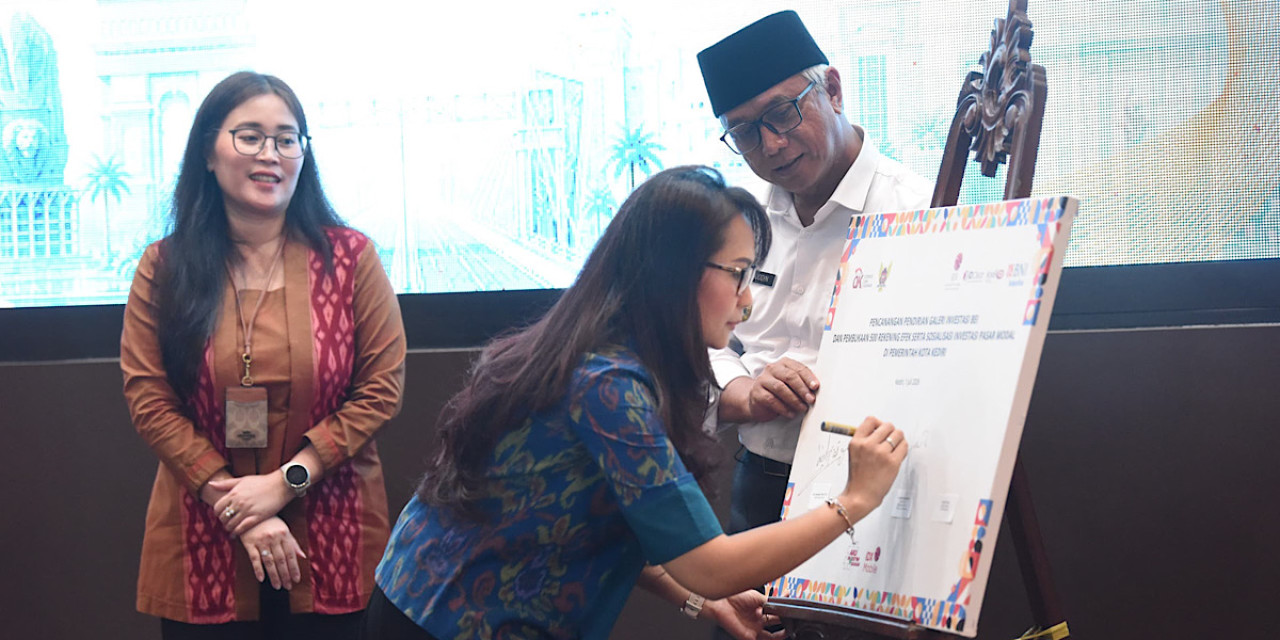 Pencanangan Galeri Investasi Bursa Efek Indonesia (BEI) dan Pembukaan 500 Rekening Efek di Kota Kediri. (Foto: Pemkot Kediri/jatimnow.com)