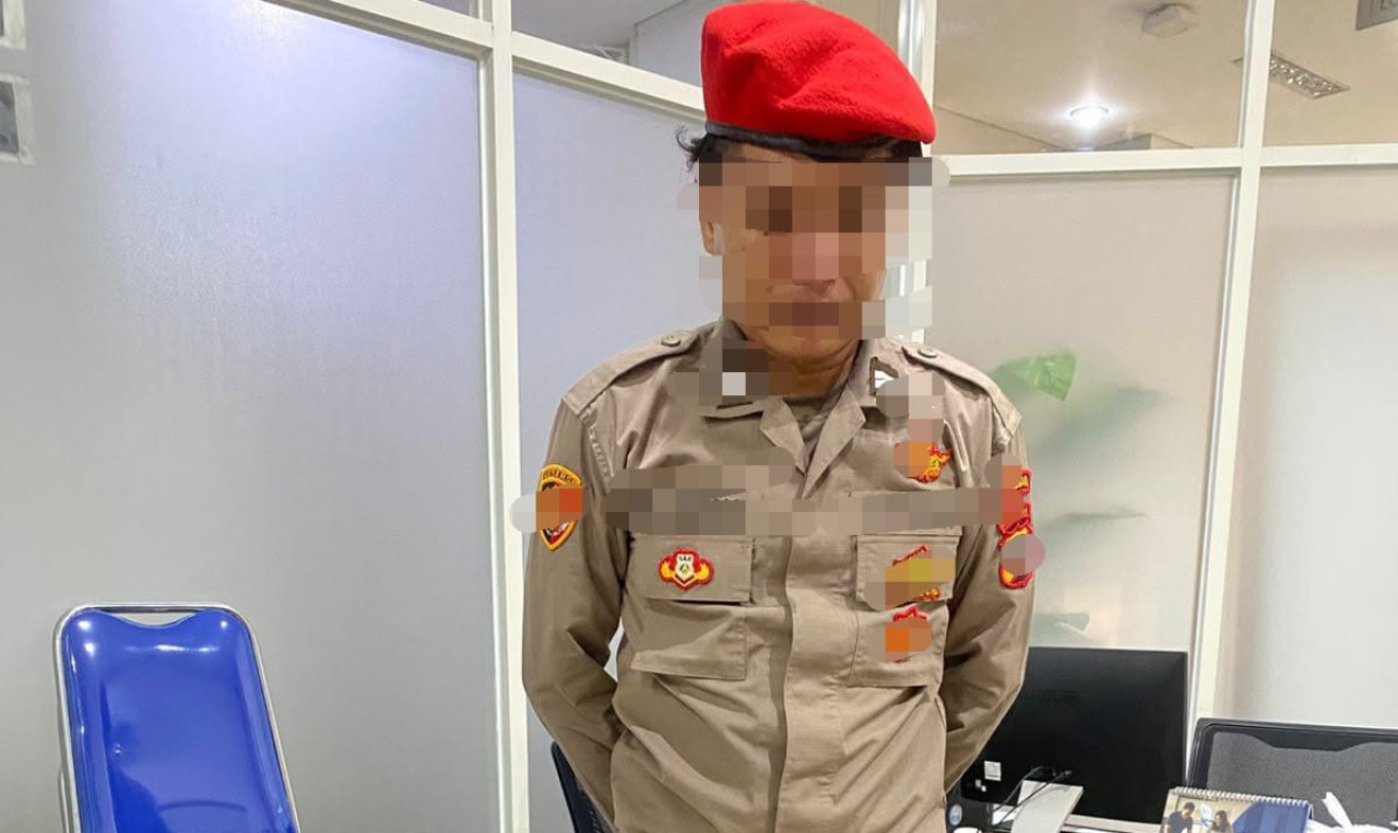 M.A. telah diamankan dan menjalani proses hukum di Satreskrim Polrestabes Surabaya. (Foto: Antok for jatimnow.com)