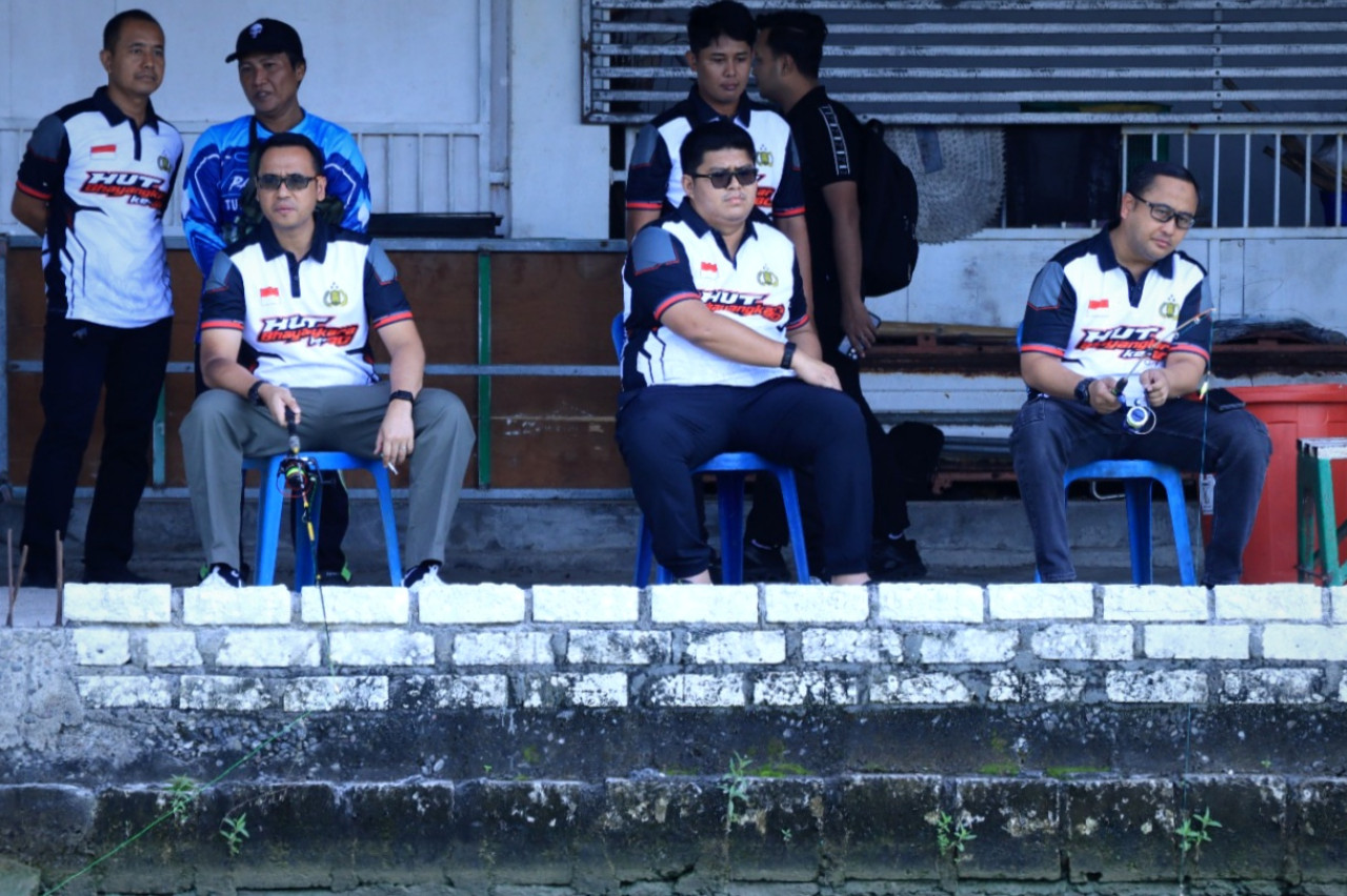 Kapolres Gresik Cup Fishing Championship. (Foto: Humas Polres Gresik for jatimnow.com)